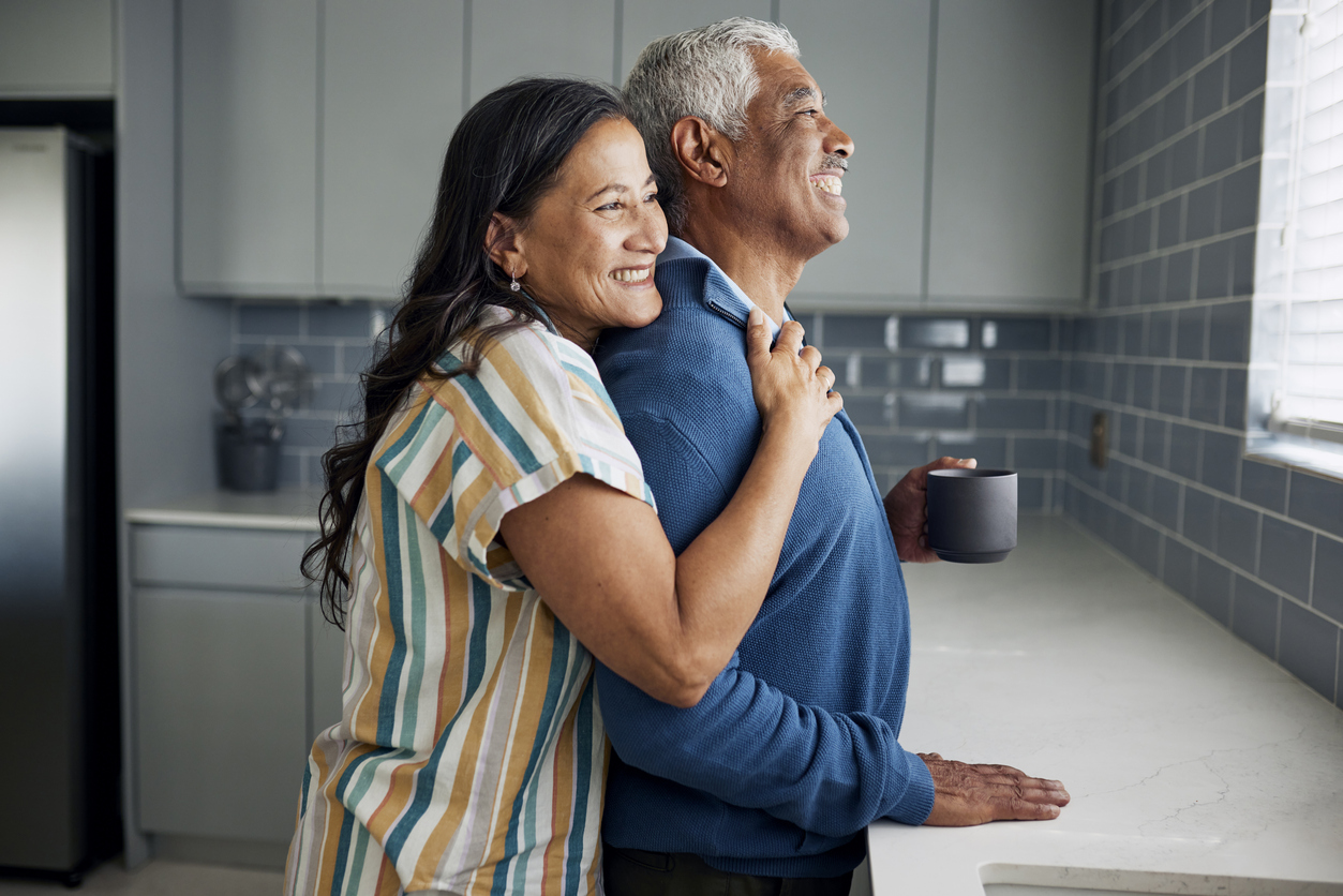 Couple at home