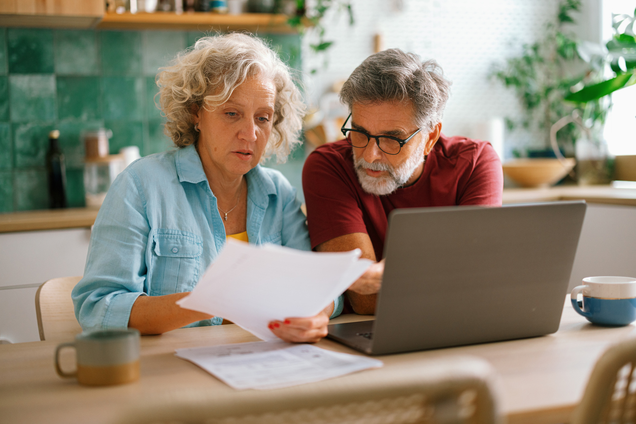 Couple reviewing how much cover they need